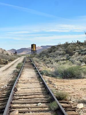 Tracks through the desert