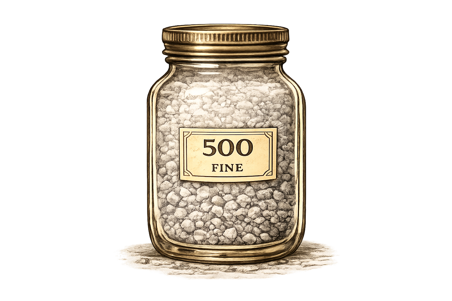 500 fine grit jar